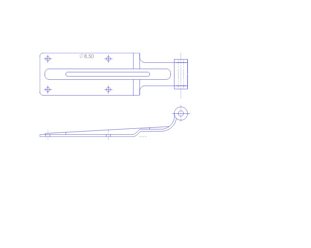 Stainless Steel Thinly Heavy Duty (with base) 4mm Hinge